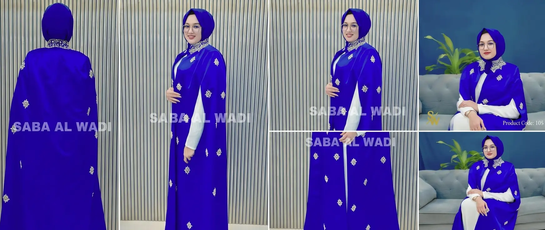 Guide to the Nuria Diamond Stone Abaya - now in best abaya shop in Deira, Dubai