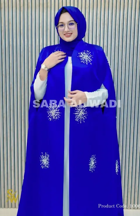Anna Bell Sleeve Abaya: The Crown Jewel of the Abu Hail Best Abaya Collection Dubai image 1