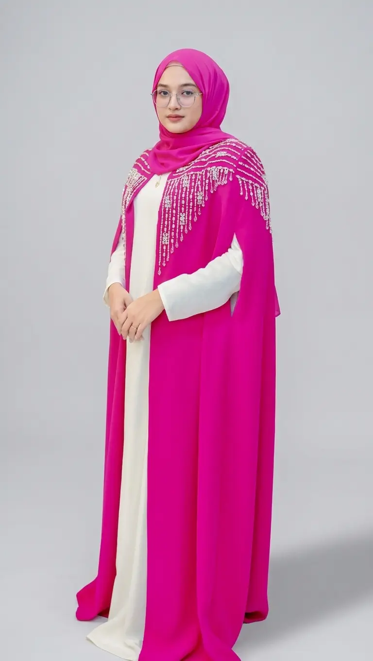 the Aroosa Bridel Abaya at the Best Abaya Shop in Abu Hali image 2
