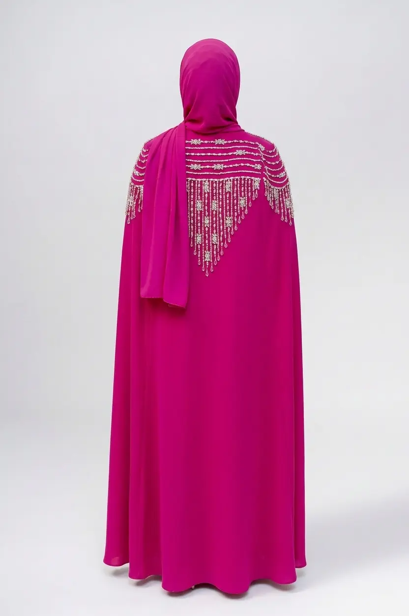 the Aroosa Bridel Abaya at the Best Abaya Shop in Abu Hali image 3