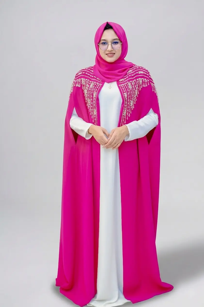 the Aroosa Bridel Abaya at the Best Abaya Shop in Abu Hali image 4