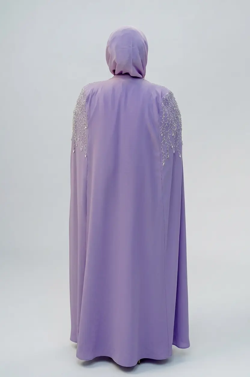 The Exquisite NEna set ABAYA: A Highlight of the Latest abaya collection in dubai image 3